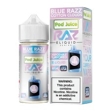 Pod Juice - X Raz - Blue Razz Cotton Clouds Orjinal E-Likit